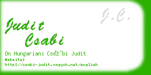 judit csabi business card